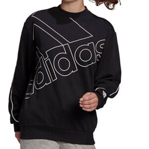Adidas Graphic Sweatshirt Women L Black